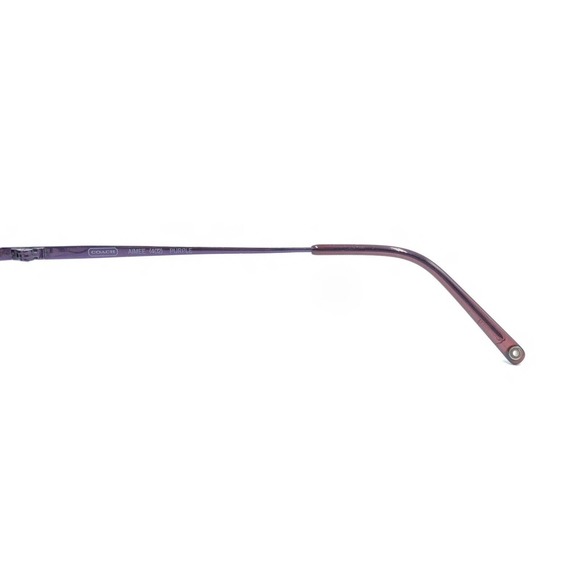 Coach Aimee 402 Titanium Purple Oval Eyeglasses Frames 51-17 135 Designer Women - Picture 9 of 12